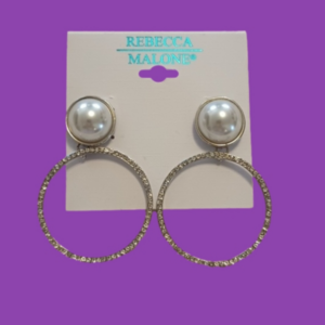 5 for $25 faux pearl and crystal earrings NWT